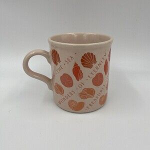 Vintage 1985 Stoneware  Sea Shell coffee cup American Greetings Made in Japan